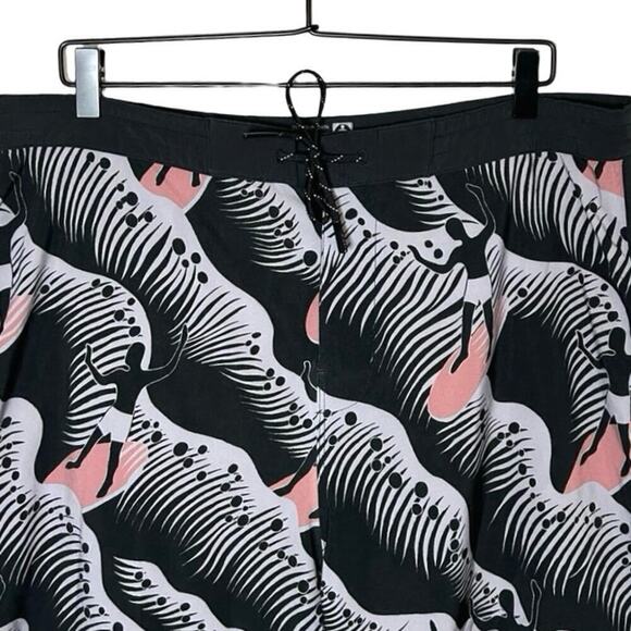 Outer Known Men’s Board Shorts/Swim Trunks Black/Gray Size 36 - Picture 3 of 7